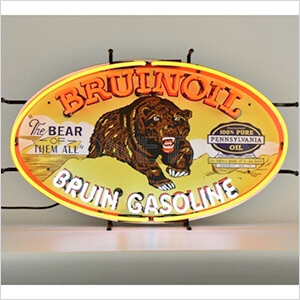 Bruinoil Bruin Gasoline 30-Inch Neon Sign