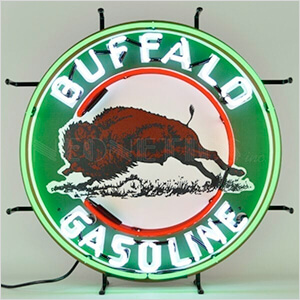 Buffalo Gasoline 24-Inch Neon Sign