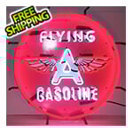 Neonetics Flying A Gasoline 24-Inch Neon Sign