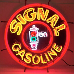 Signal Gasoline 24-Inch Neon Sign