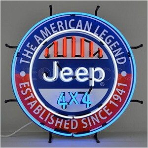 Jeep 4x4 The American Legend 24-Inch Neon Sign