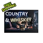 Neonetics Country and Whiskey 18-Inch Neon Sign