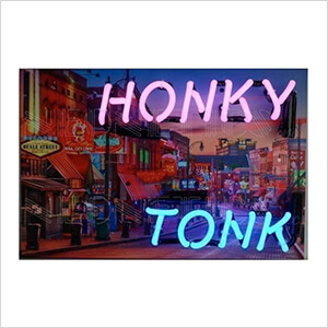 Honky Tonk 18-Inch Neon Sign