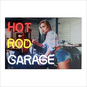 Hot Rod Garage 18-Inch Neon Sign