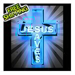 Neonetics Jesus Saves 20-Inch Neon Sign