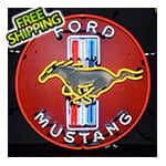 Neonetics Ford Mustang Red 24-Inch Neon Sign
