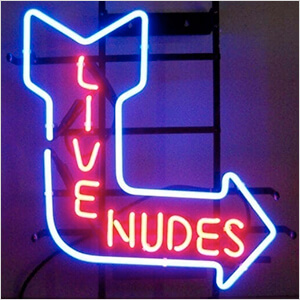 Live Nudes 22-Inch Neon Sign