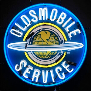 Oldsmobile Service 24-Inch Neon Sign