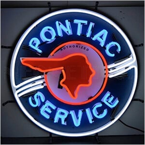 Pontiac Service 24-Inch Neon Sign