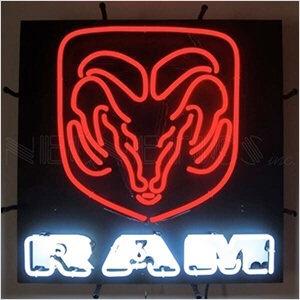 Dodge Ram Red 24-Inch Neon Sign