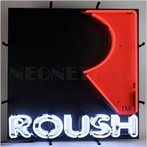 Roush Square R 24-Inch Neon Sign