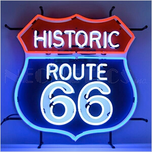 Route 66 24-Inch Neon Sign