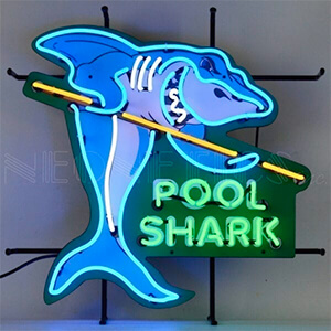 Pool Shark 24-Inch Neon Sign