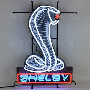 Shelby Cobra Emblem 20-Inch Neon Sign