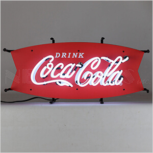 Coca-Cola Fishtail 24-Inch Neon Sign