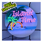 Neonetics Island Time 17-Inch Neon Sign