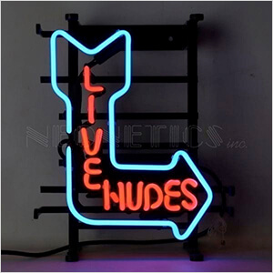 Live Nudes 12-Inch Neon Sign
