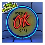 Neonetics OK Used Cars 17-Inch Neon Sign