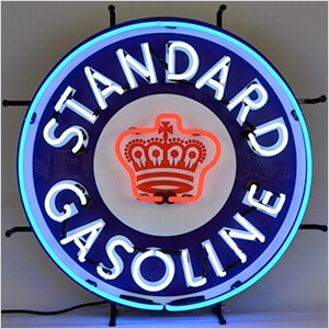 Standard Gasoline 24-Inch Neon Sign