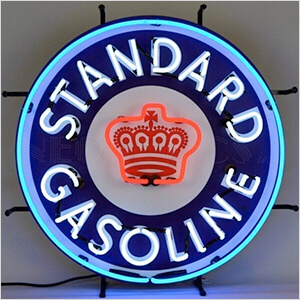 Standard Gasoline 24-Inch Neon Sign