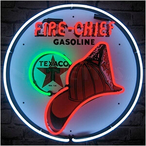 Texaco Fire Chief 24-Inch Neon Sign