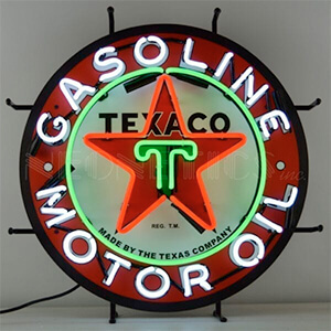 Texaco Motor Oil 24-Inch Neon Sign