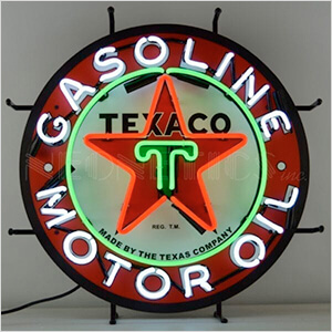Texaco Motor Oil 24-Inch Neon Sign