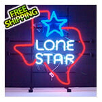 Neonetics Texas Lone Star 25-Inch Neon Sign