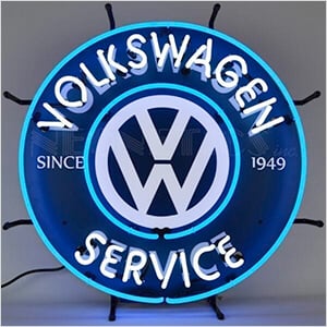 Volkswagen Service 24-Inch Neon Sign
