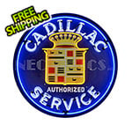 Neonetics Cadillac Service 36-Inch Neon Sign