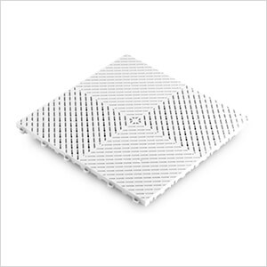Ribtrax Smooth Pro Arctic White Garage Floor Tile (6-Pack)