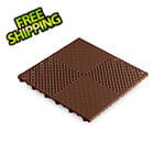 Swisstrax Ribtrax Smooth Pro Chocolate Brown Garage Floor Tile (6-Pack)