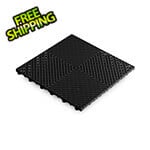 Swisstrax Ribtrax Smooth Pro Jet Black Garage Floor Tile (6-Pack)