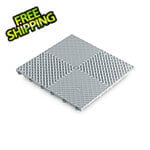 Swisstrax Ribtrax Smooth Pro Pearl Silver Garage Floor Tile (6-Pack)