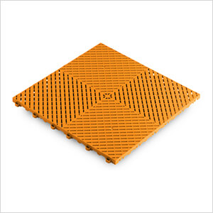 Ribtrax Smooth Pro Tropical Orange Garage Floor Tile (6-Pack)