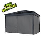 Sojag Diani Black 10 x 12 ft. Gazebo Curtains