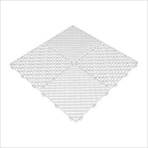 Ribtrax Pro Arctic White Garage Floor Tile (24-Pack)