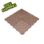 Swisstrax Ribtrax Pro Chocolate Garage Floor Tile (24-Pack)