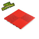 Swisstrax Ribtrax Smooth Pro Racing Red Garage Floor Tile (24-Pack)