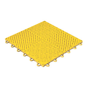 Ribtrax Smooth Home 1ft x 1ft Citrus Yellow Garage Floor Tile (Pack of 10)