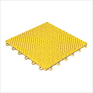 Ribtrax Smooth Home 1ft x 1ft Citrus Yellow Garage Floor Tile (Pack of 10)