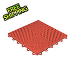 Swisstrax Ribtrax Smooth Home 1ft x 1ft Racing Red Garage Floor Tile (Pack of 10)