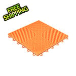 Swisstrax Ribtrax Smooth Home 1ft x 1ft Tropical Orange Garage Floor Tile (Pack of 10)