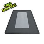 Swisstrax Diamondtrax Home Motorcycle Garage Floor Tile Mat (Jet Black / Slate Grey)