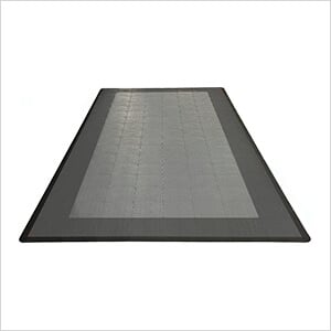 Diamondtrax Home Single Car Garage Floor Tile Mat (Slate Grey / Pearl Silver / Jet Black)