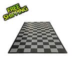 Swisstrax Diamondtrax Home Single Car Garage Floor Tile Mat (Jet Black / Slate Grey)