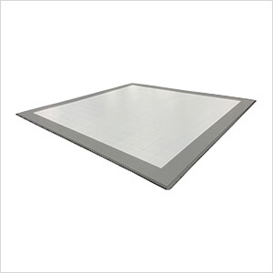 Diamondtrax Home Two Car Garage Floor Mat (Pearl Silver / Slate Grey / Jet Black)
