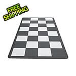 Speedway Tile Motorcycle Garage Floor Tile Mat / Pad (Black / White)