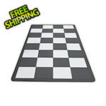 Speedway Tile Motorcycle Garage Floor Tile Mat (Black / White)