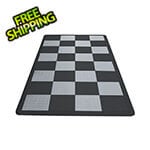 Speedway Tile Motorcycle Garage Floor Tile Mat / Pad (Black / Grey)